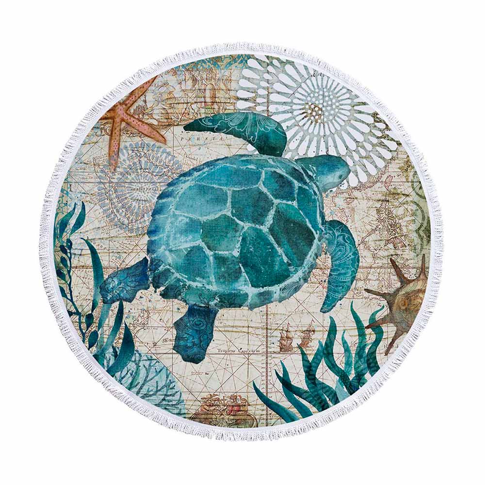 The Original Maui Sea Turtle Extra Large Towel