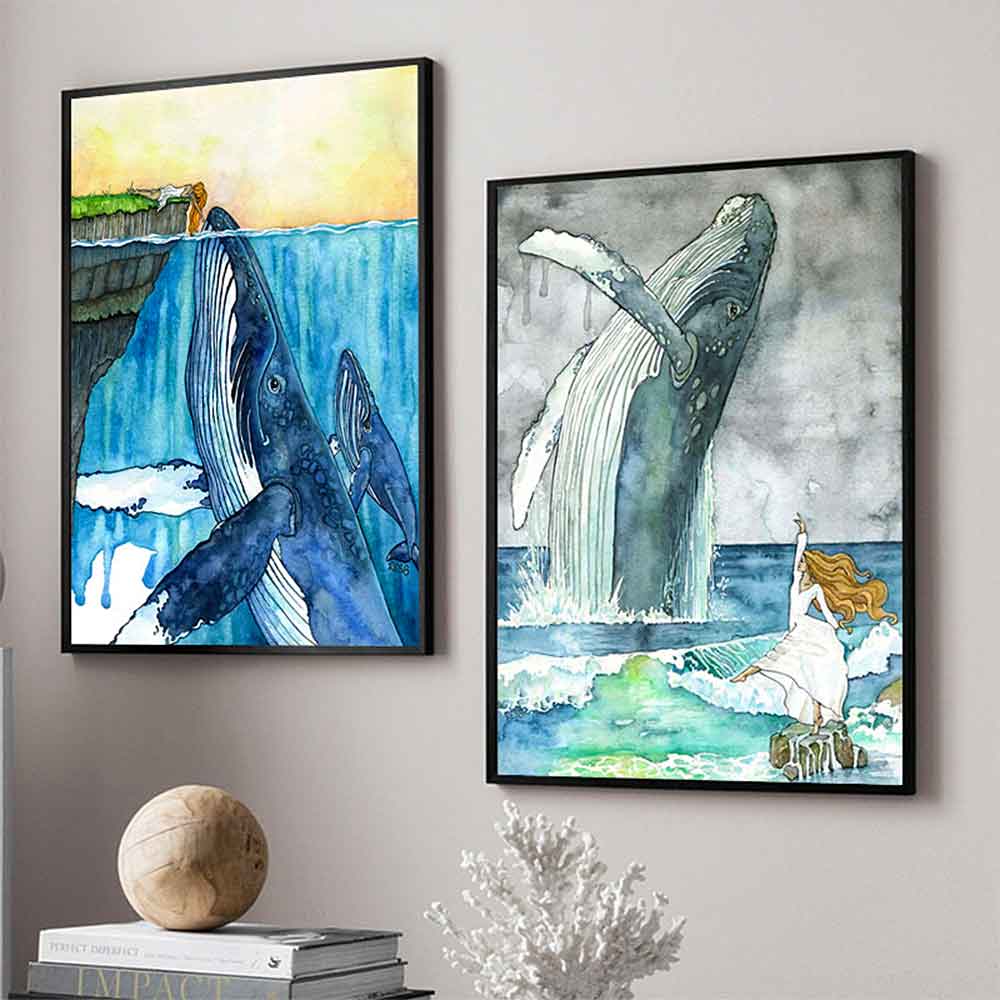 Fantasy Whale Prints | Citrus Reef