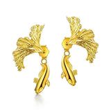 Gold Fish Earrings by Citrus Reef