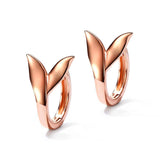 Pair of Rose Gold Mermaid Tail Earrings